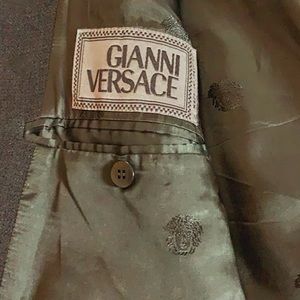 A Versace trench coat
